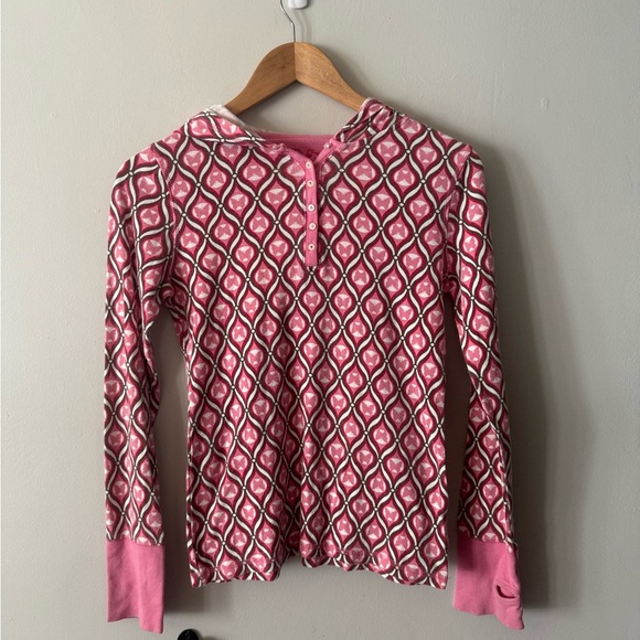 Vintage Y2K Arizona Jeans Pink White Butterfly Hoodie Sweatshirt Size Large - Picture 1 of 5